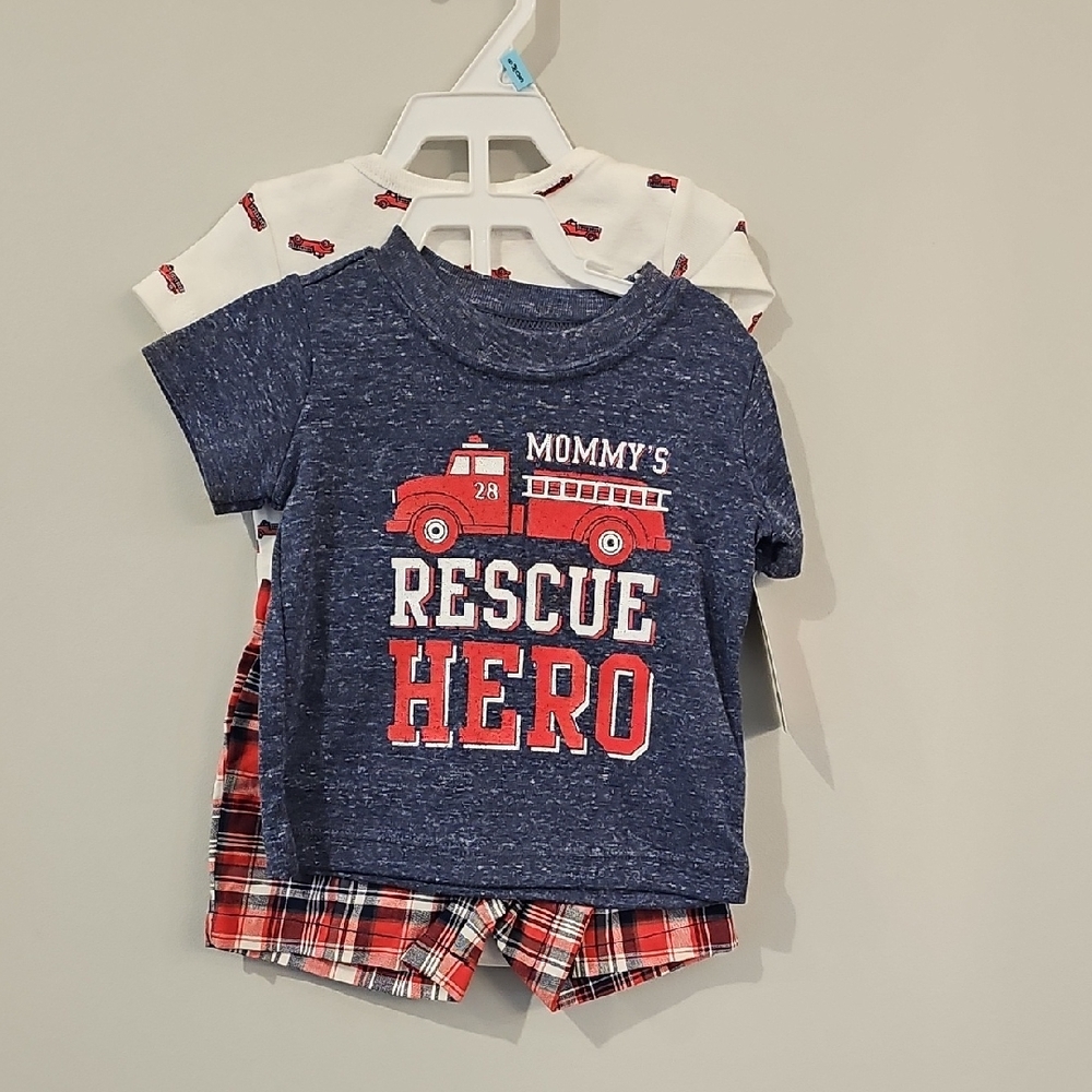 Mommy's Rescue Hero 6 Month Outfit
